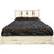 Ranchman's Platform Bed with Storage & Laser-Engraved Pine Design - Queen