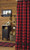 Red Buffalo Check Bear Shower Curtain