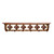 Red Jasper Stone 42 Inch Pine Hook Shelf