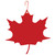 Red Maple Leaf Hanging Silhouette