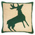 Reindeer Hooked Wool Pillow