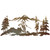 Skier Metal Wall Art