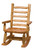 Rocking Chair with Log Backrest