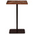 Wood Top Drink Table with Pine Cone Accent