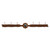 Round Copper Berry Concho 6 Hook Coat Rack