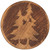 Round Wood Pines Drink Table