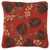 Ruby Pinecones Hooked Wool Pillow
