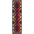 Rustic Cross Burnt Red Rug - 2 x 8