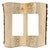 Rustic Edge Blued Pine Double Rocker Plate