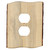 Rustic Edge Blued Pine Outlet Cover