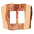 Rustic Juniper Wood Double Rocker Cover