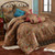 San Angelo Comforter Set with Leopard Bedskirt - Twin