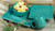Savannah Turquoise Dinnerware Set (16 pcs) - OVERSTOCK