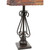 Scroll Metal Table Lamp w/ Western Shade