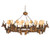 Seven Small Stag Heads Chandelier - 14 Light