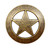 Sheriff Star Cabinet Knobs - Set of 2