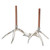 Silver Antler Candlesticks - Set of 2