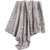 Silver Faux Fur Throw