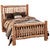 Spindle Log Bed Twin