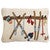 Ski Rack Hooked Wool Pillow