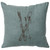 Skis Linen Pillow - Ocean