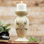 Skull with Flowers Candle Holder