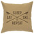 Sleep Eat Ski Repeat Linen Pillow - Straw