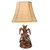 Small Pheasant Burlwood Lamp