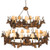 Small Stag Heads Two Tier Chandelier - Large