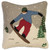 Snowboard Tricks Hooked Wool Pillow - OUT OF STOCK UNTIL 09/03/2025