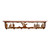 Snowboarder 42 Inch Pine Hook Shelf