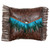 Turquoise Feather Envelope Pillow