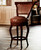 Spanish Heritage Swivel Counter Stool with Back - Brown - Set of 2