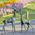 Standing Deer Garden Sculptures - Set of 2