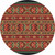 Star Eagle Terracotta Rug - 8 Ft. Round