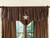 Starlight Trails Chocolate Star Valance