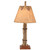 Stick Gathering Accent Lamp with Pine Cone Canopy Shade