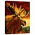 Sunset Moose Image Wrapped Canvas