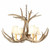 Mule Deer Antler Single Tier Chandelier - 4 Light