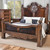 Texas Star Cowhide Bed - Queen
