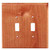 Traditional Wood Double Switch Plate