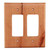 Traditional Wood Double Rocker Plate
