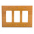 Traditional Wood Rocker Switch Cover - Triple