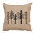 Trees Linen Pillow - Natural