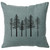 Trees Linen Pillow - Ocean