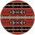 Tribal Fire Rug - 8 Ft. Round
