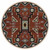 Tribal Rain Red Rug - 8 Ft. Round