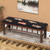 Trout Hooked Wool Hickory Bench - Large