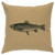 Trout Linen Pillow - Straw