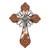 Turquoise & Hide Wall Cross